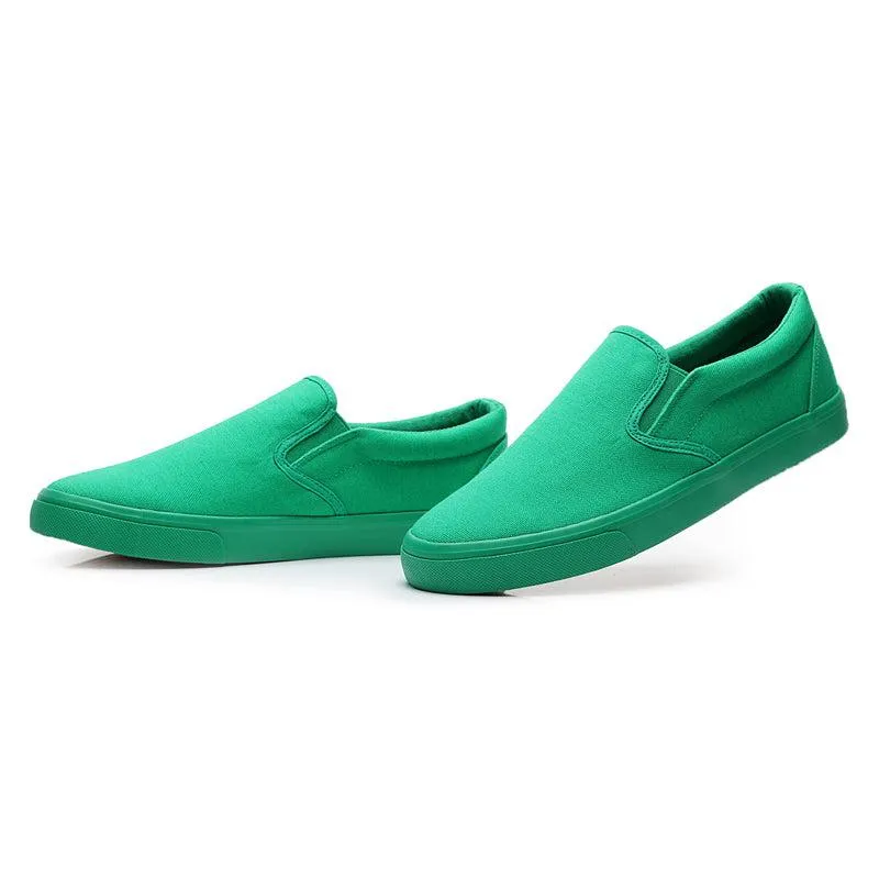 One color only...  men's slip-on  canvas shoes