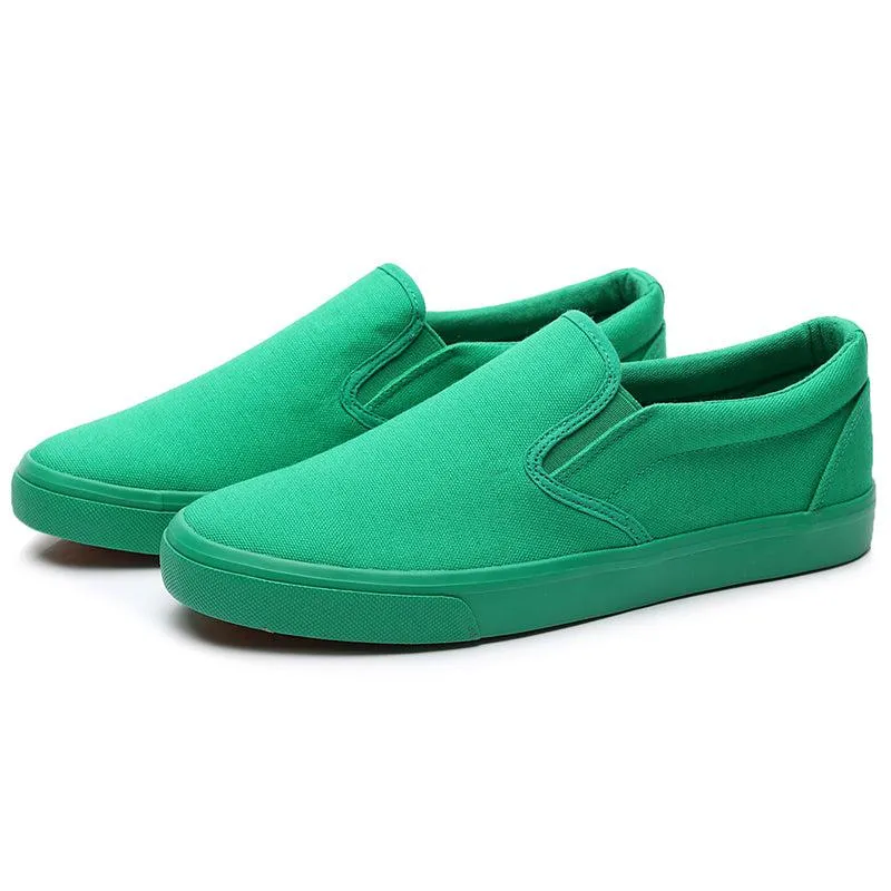 One color only...  men's slip-on  canvas shoes