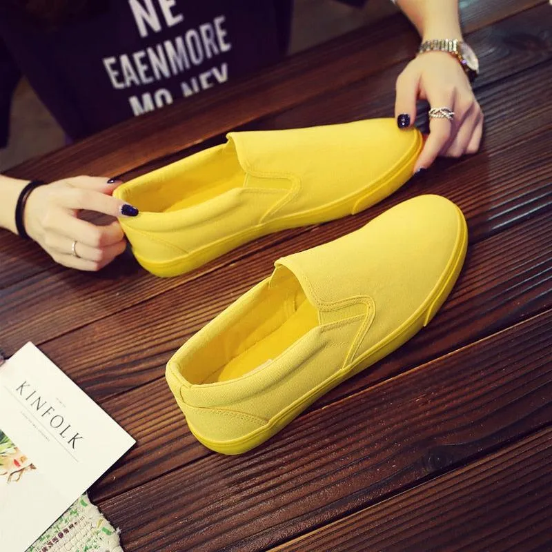 One color only...  men's slip-on  canvas shoes