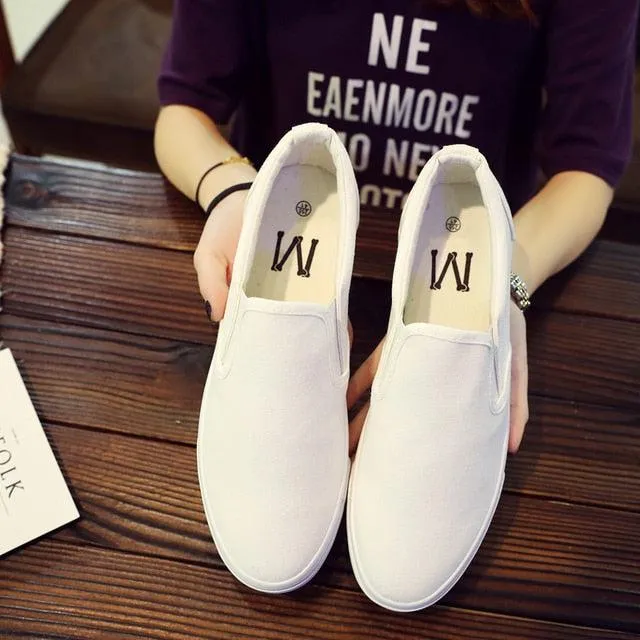 One color only...  men's slip-on  canvas shoes