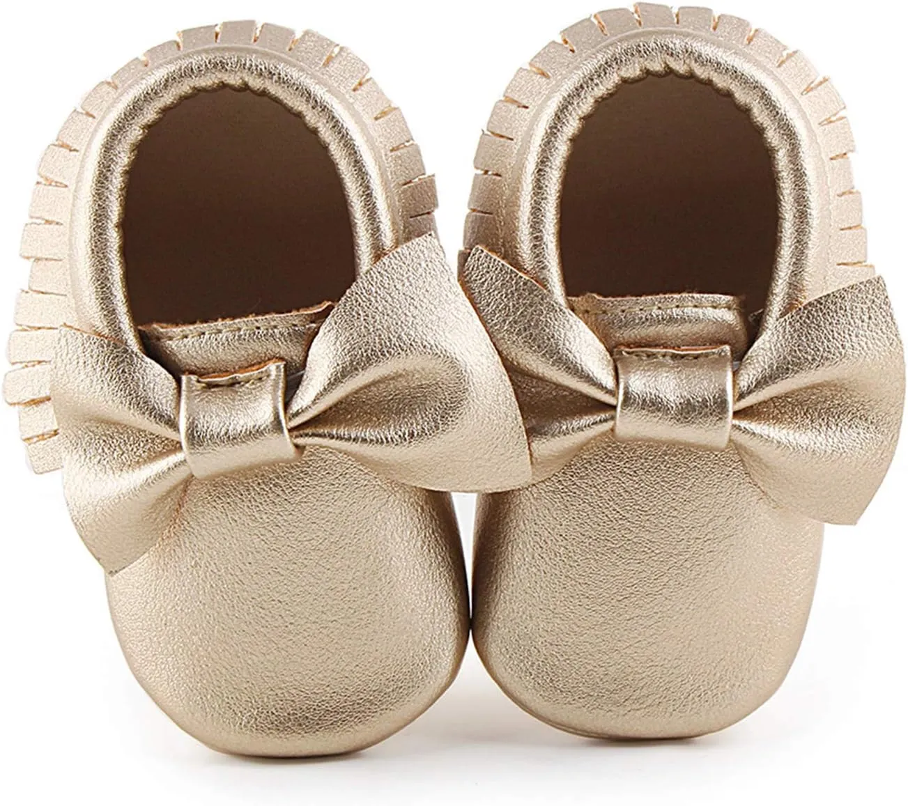 OOSAKU Infant Toddler Baby Soft Sole PU Leather Bowknots Shoes