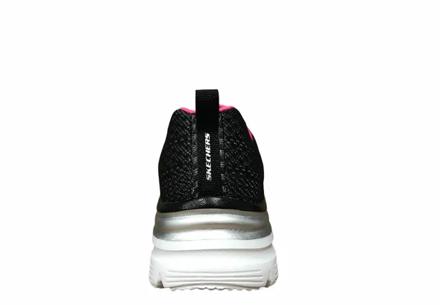 continuous - running shoes Skechers scarpa sneakers da donna Fashion Fit Bold Boundaries 12719 BKHP nero rosa