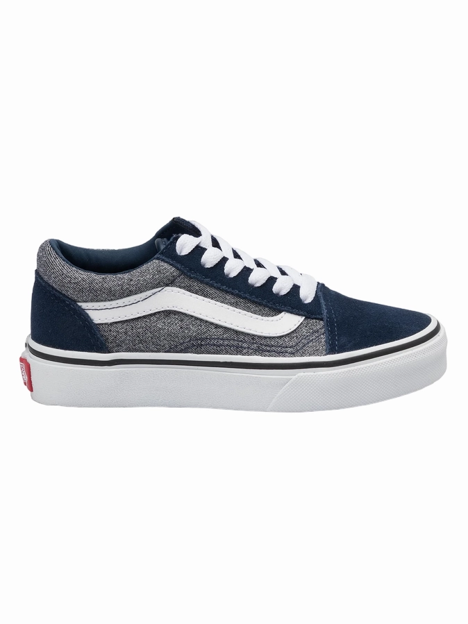 Vans scarpa sneakers da ragazzi Old Skool VN0A4BUUV9E1 blu Water Resistant Knit