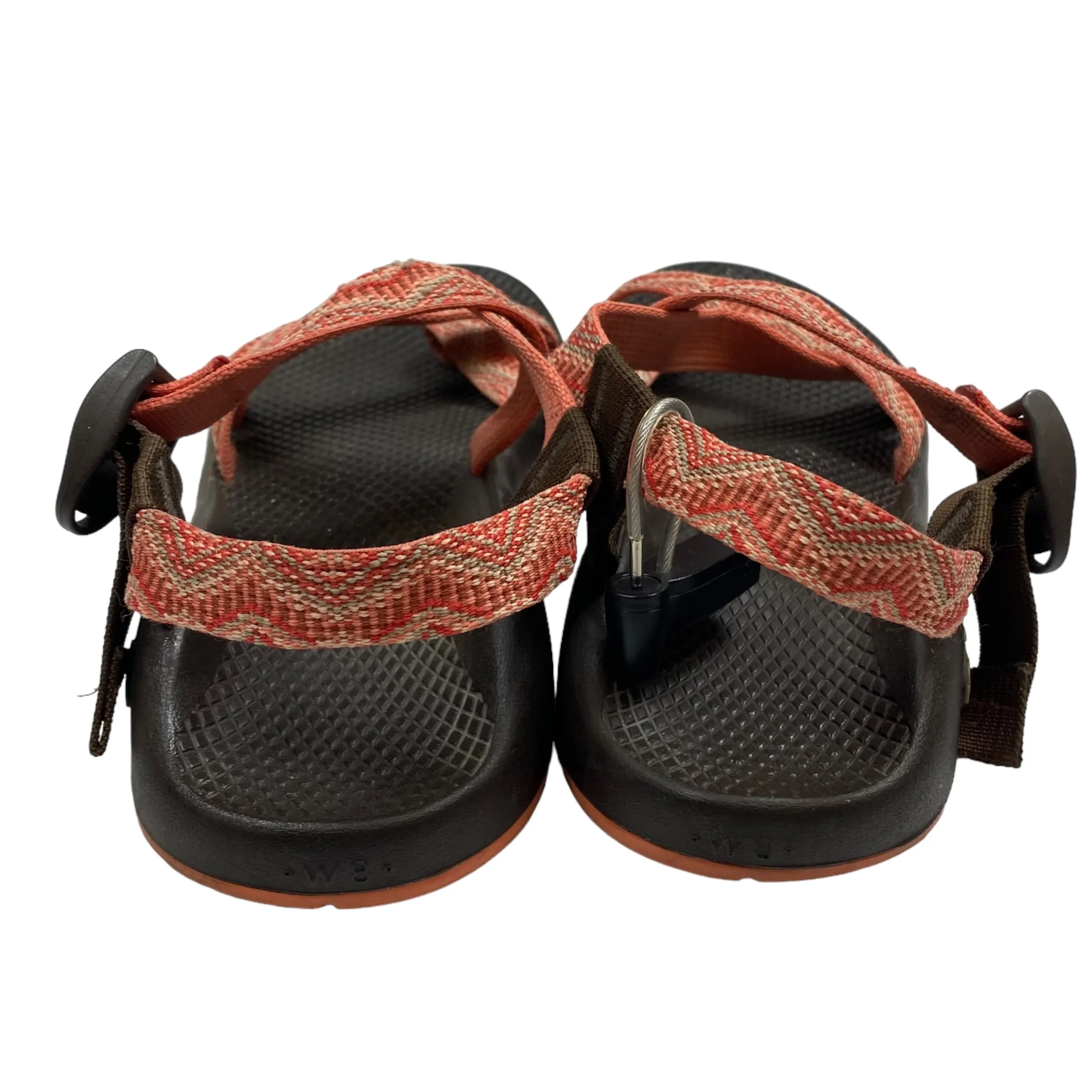 Orange Sandals Sport Chacos, Size 8