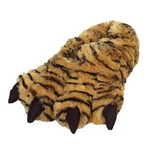 Orange Tiger Paw Slippers