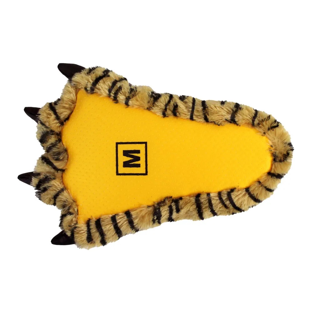 Orange Tiger Paw Slippers