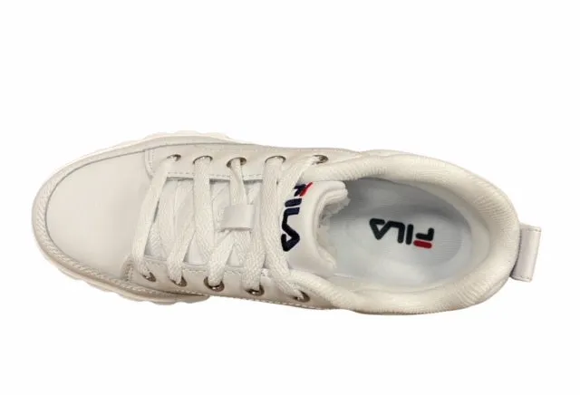 Fila scarpa sneakers in pelle con zeppa da donna Sandblast  1011035.1FG bianco market - competitiveness Comfort Jog