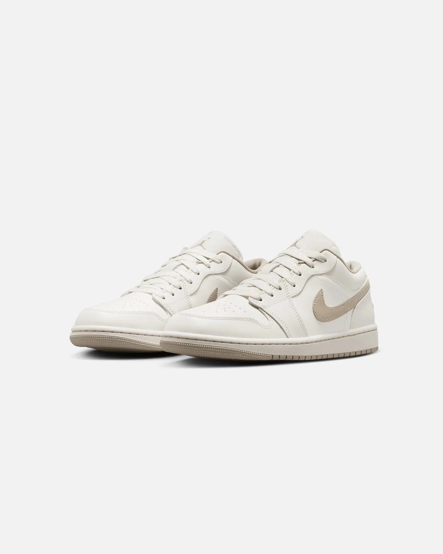 Jordan Women's Air Jordan 1 Low Sail/Rattan Pale Ivory lightweight foam