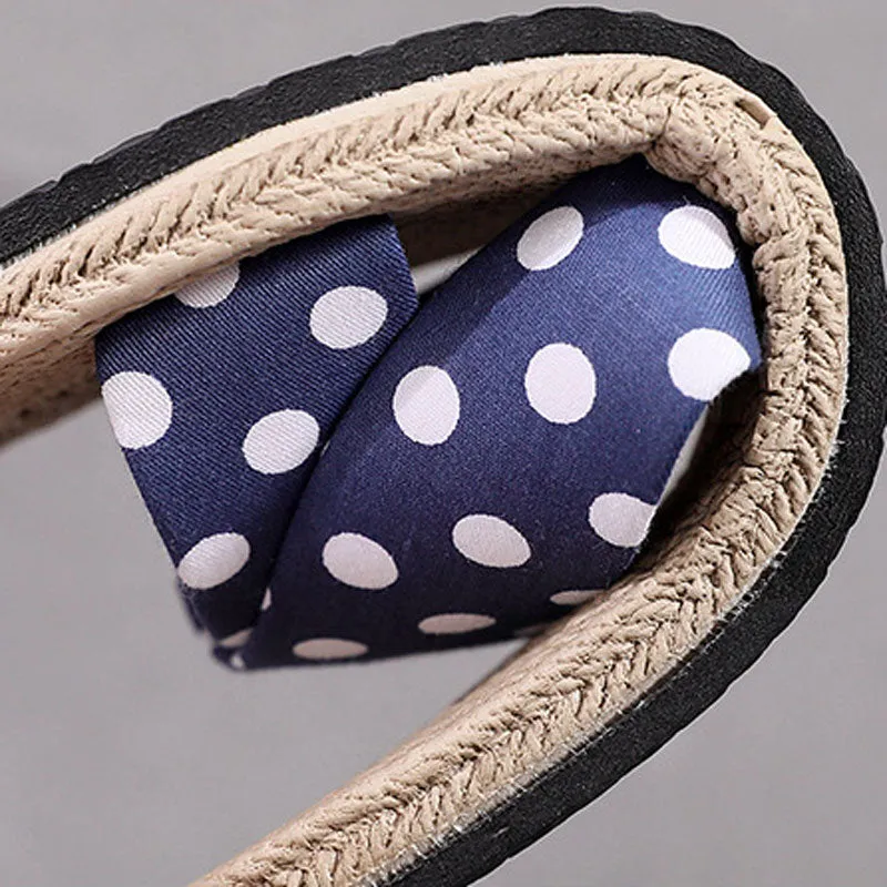 Outdoor Hemp Cross Wild Dots Slippers