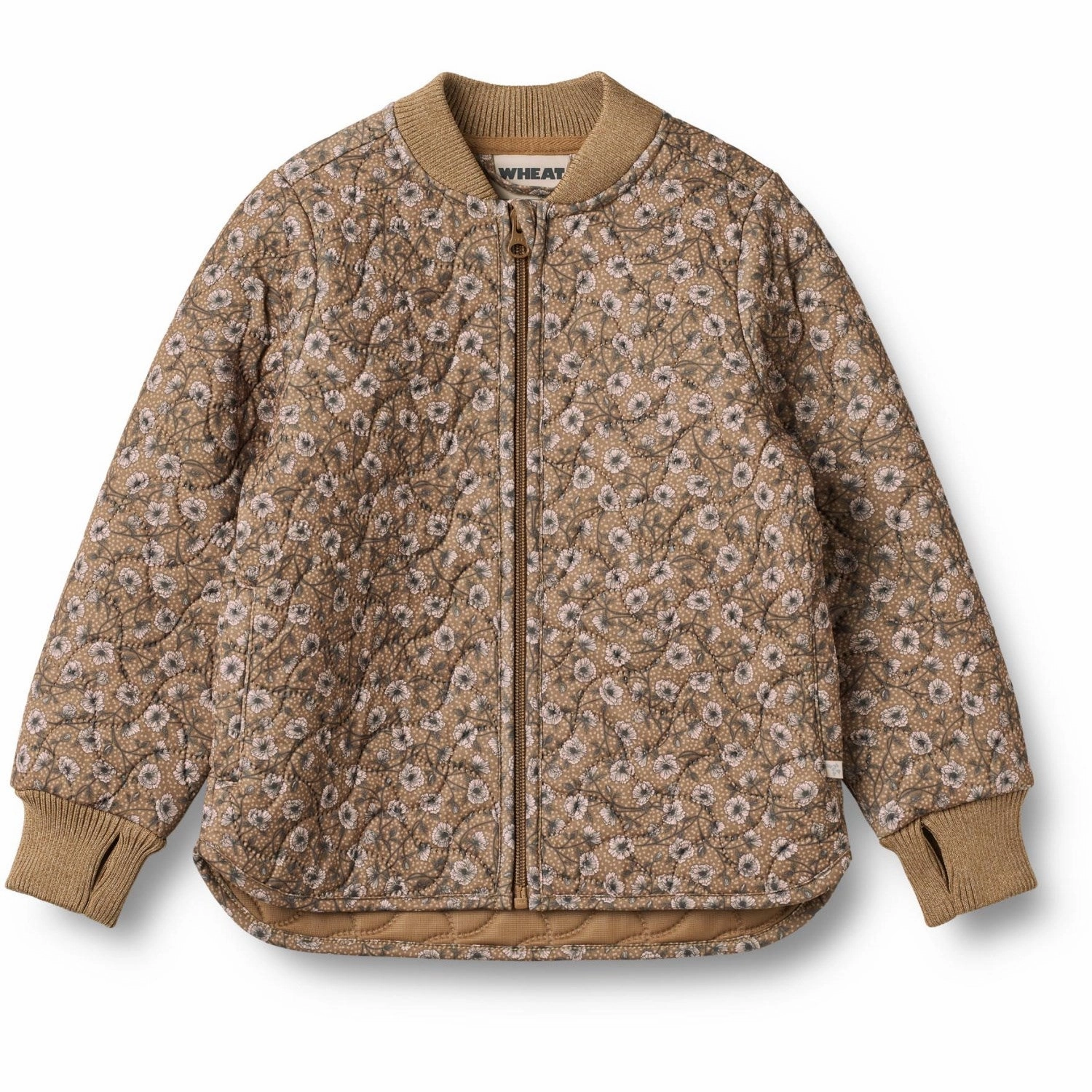 Wheat Caramel Anemones Thermo Jacket Loui Fit For Travel