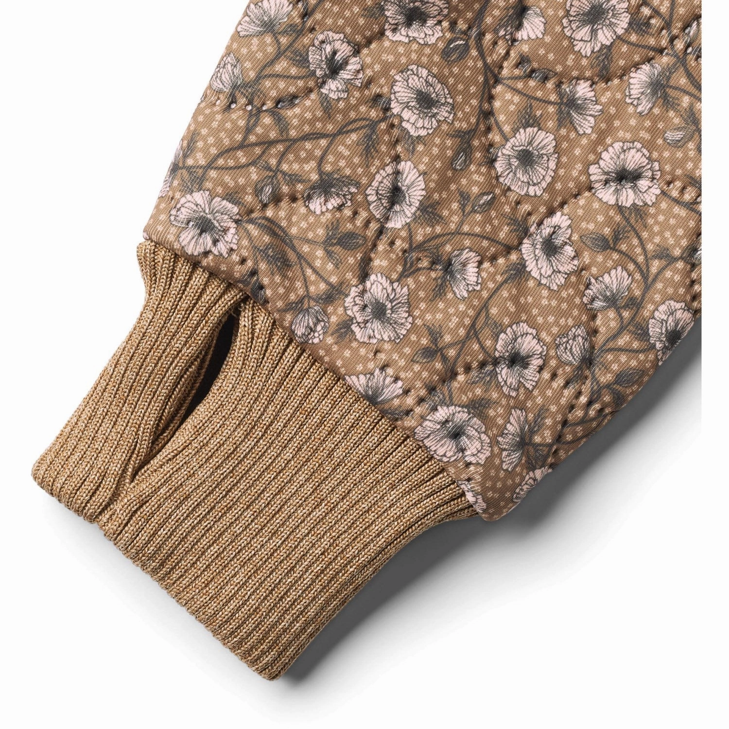 Wheat Caramel Anemones Thermo Jacket Loui Long Sleeve