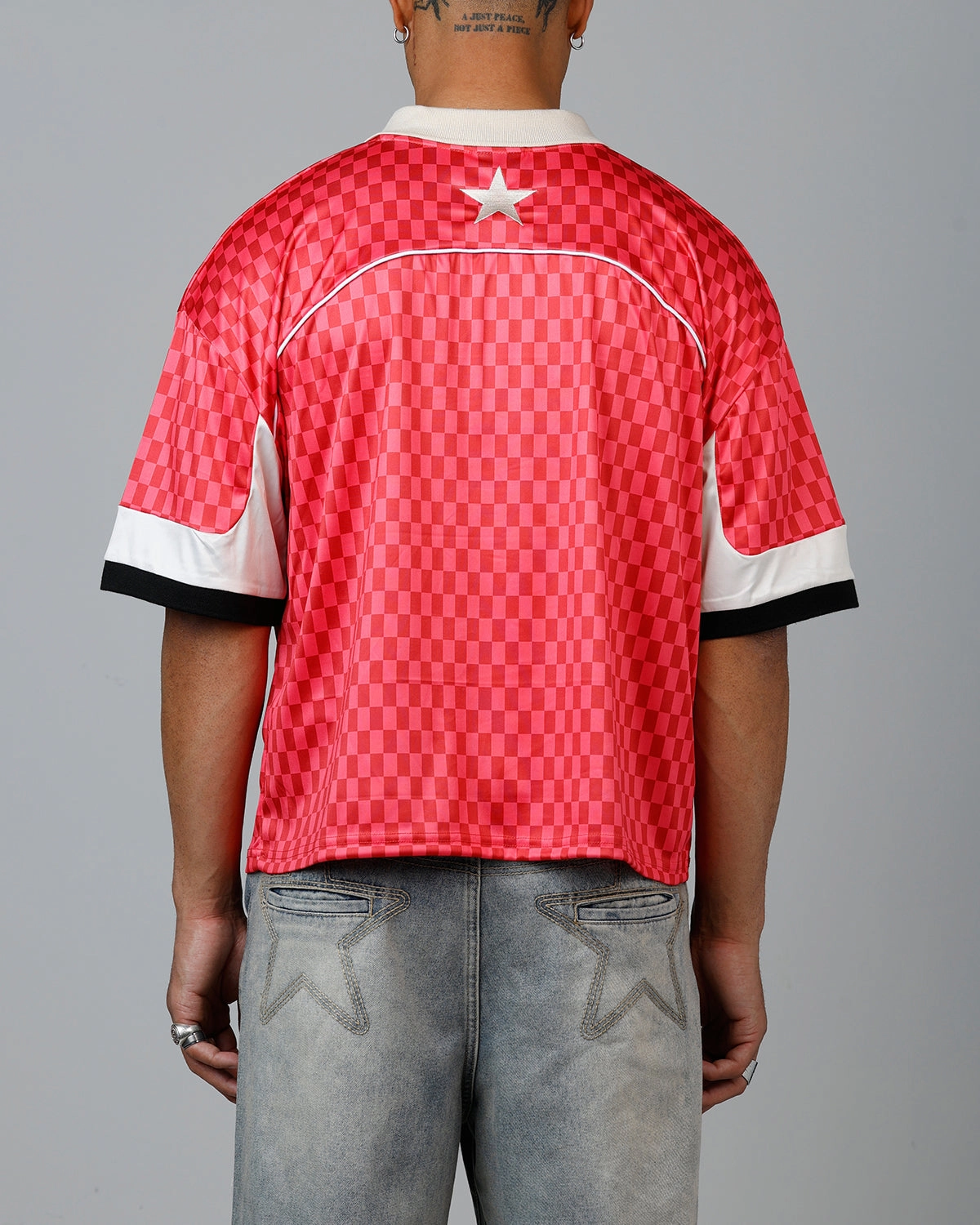 Loiter Art Studio United Jersey Red Mesh Panel Placement Gripped Hem Technology