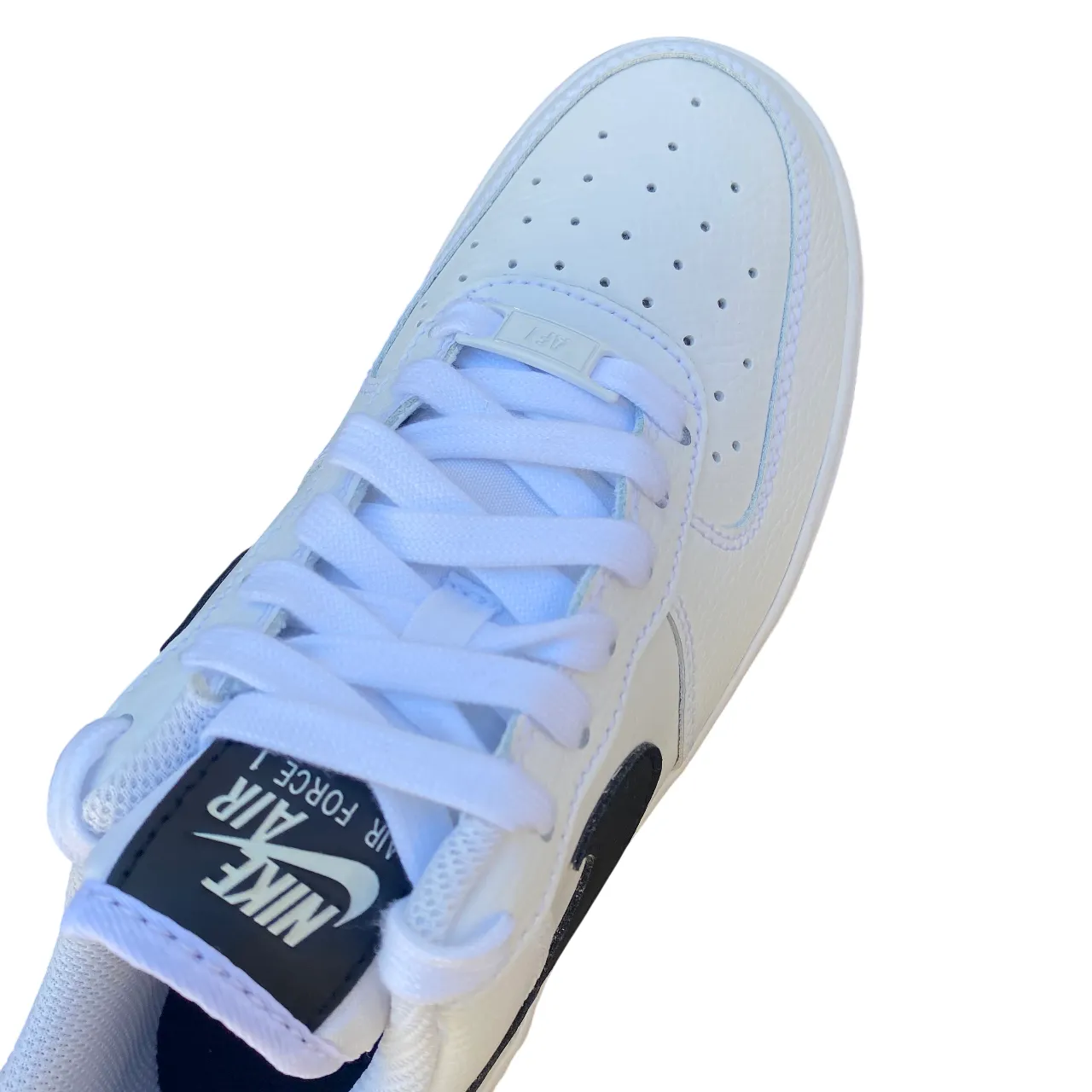 Foot Recovery Nike DD8959-103 Air Force 1 '07 Bianco Nero - Sneakers Donna Stile Iconico