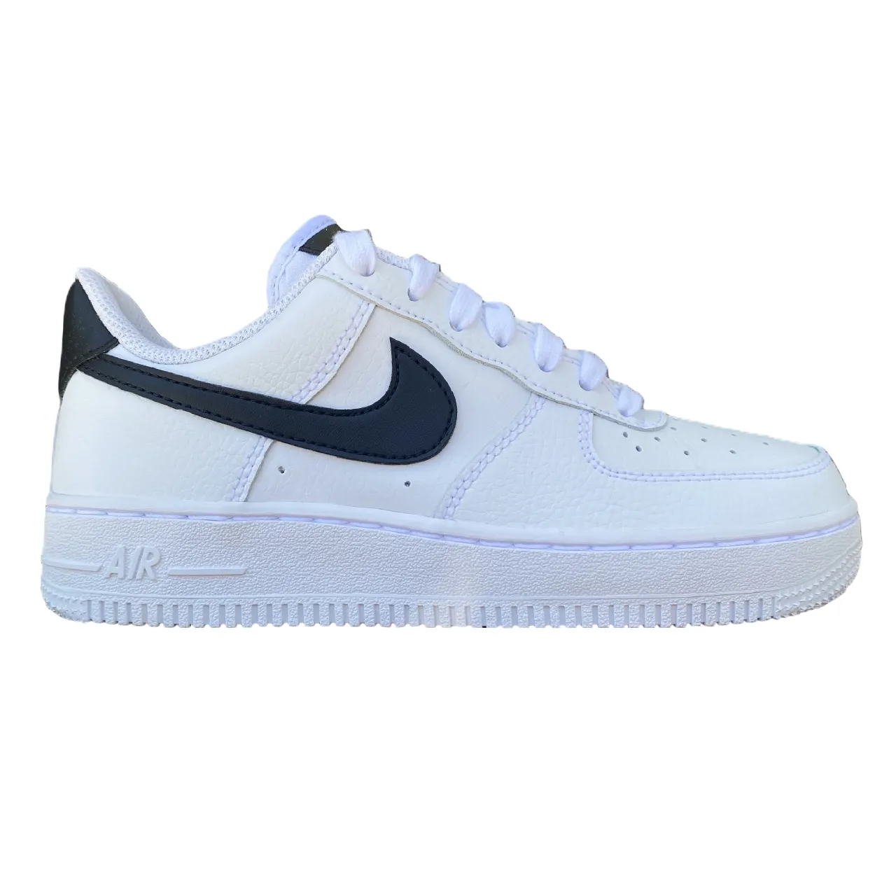 evening - wear shoes Nike DD8959-103 Air Force 1 '07 Bianco Nero - Sneakers Donna Stile Iconico
