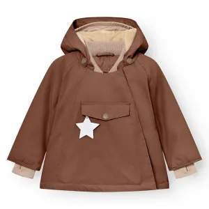 Mini A ture Rootbeer brown Wang Fleece Winter Jacket Stretchable Panels