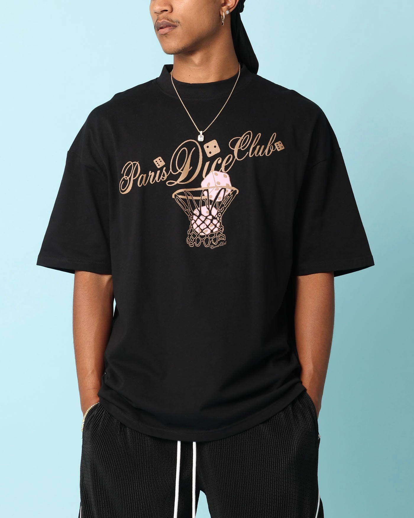 Moisture Control Fabric Minimalist Design Carr?? Hooper Oversized T-Shirt Black