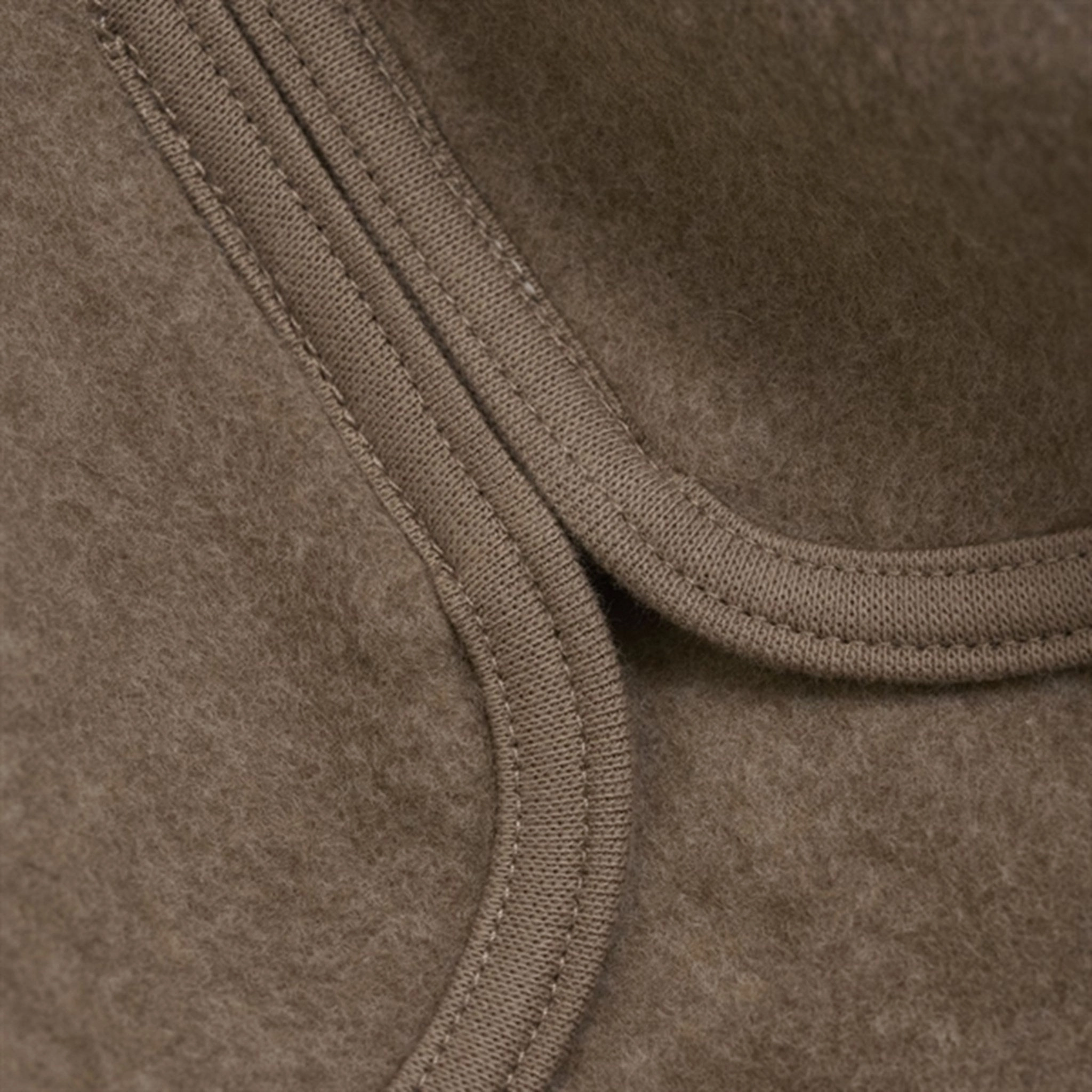NoiseFreeMaterial Transitional Layer Huttelihut Jacket Ears Cotton Fleece Mol?? Melange