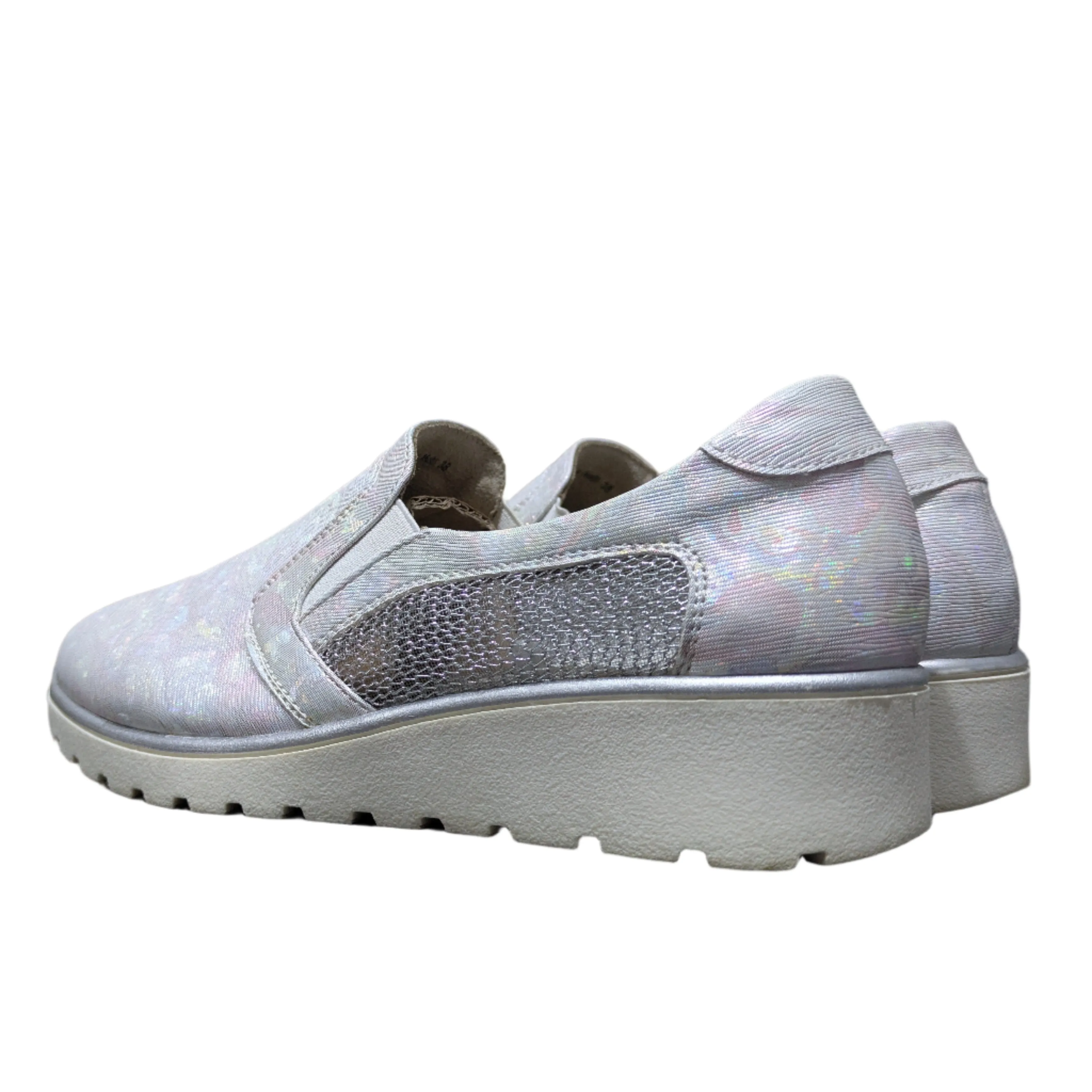 Oxypas Selina Silver Nursing Shoes with Anti-Slip Technology Size UK 5 / EU 38 / US 7