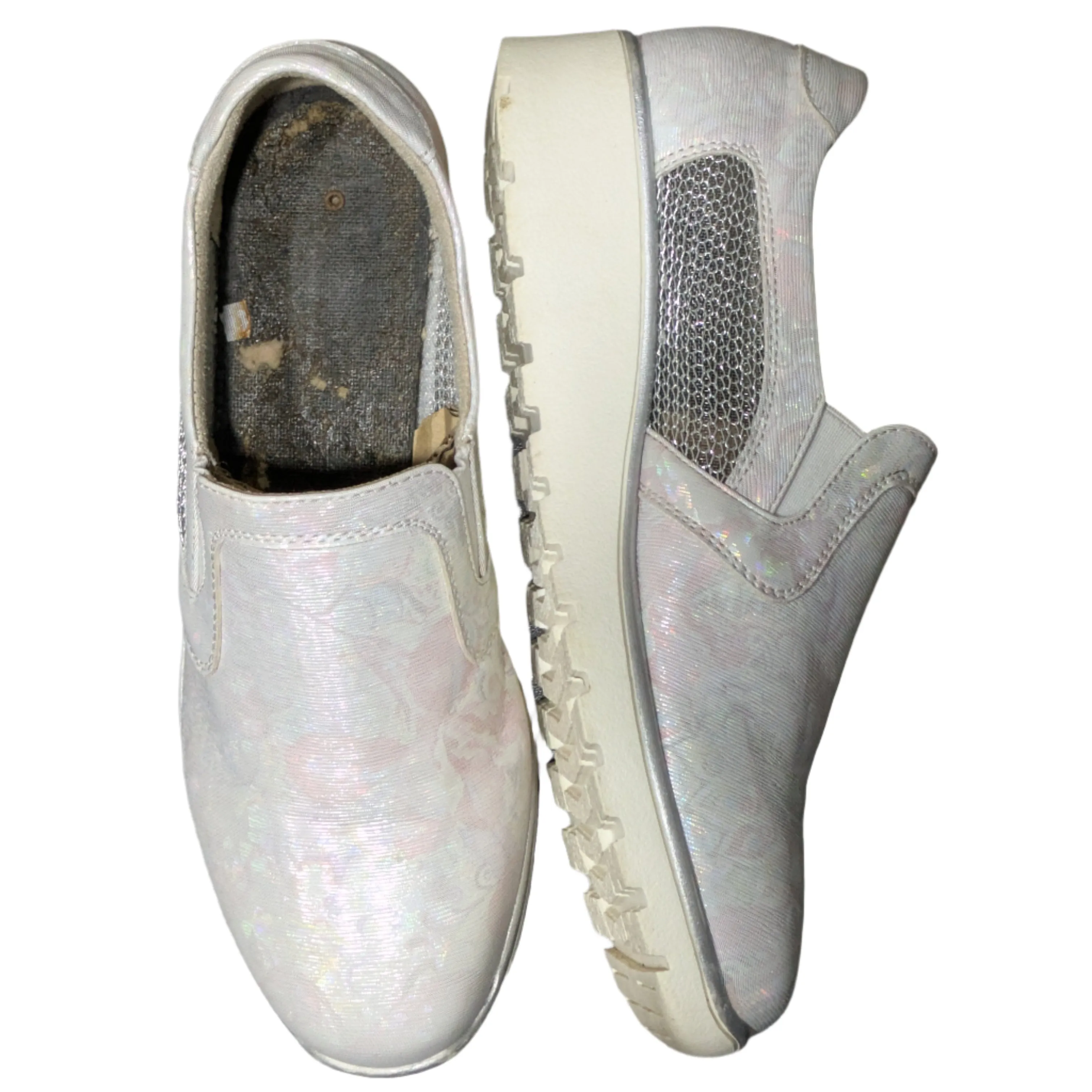 Oxypas Selina Silver Nursing Shoes with Anti-Slip Technology Size UK 5 / EU 38 / US 7