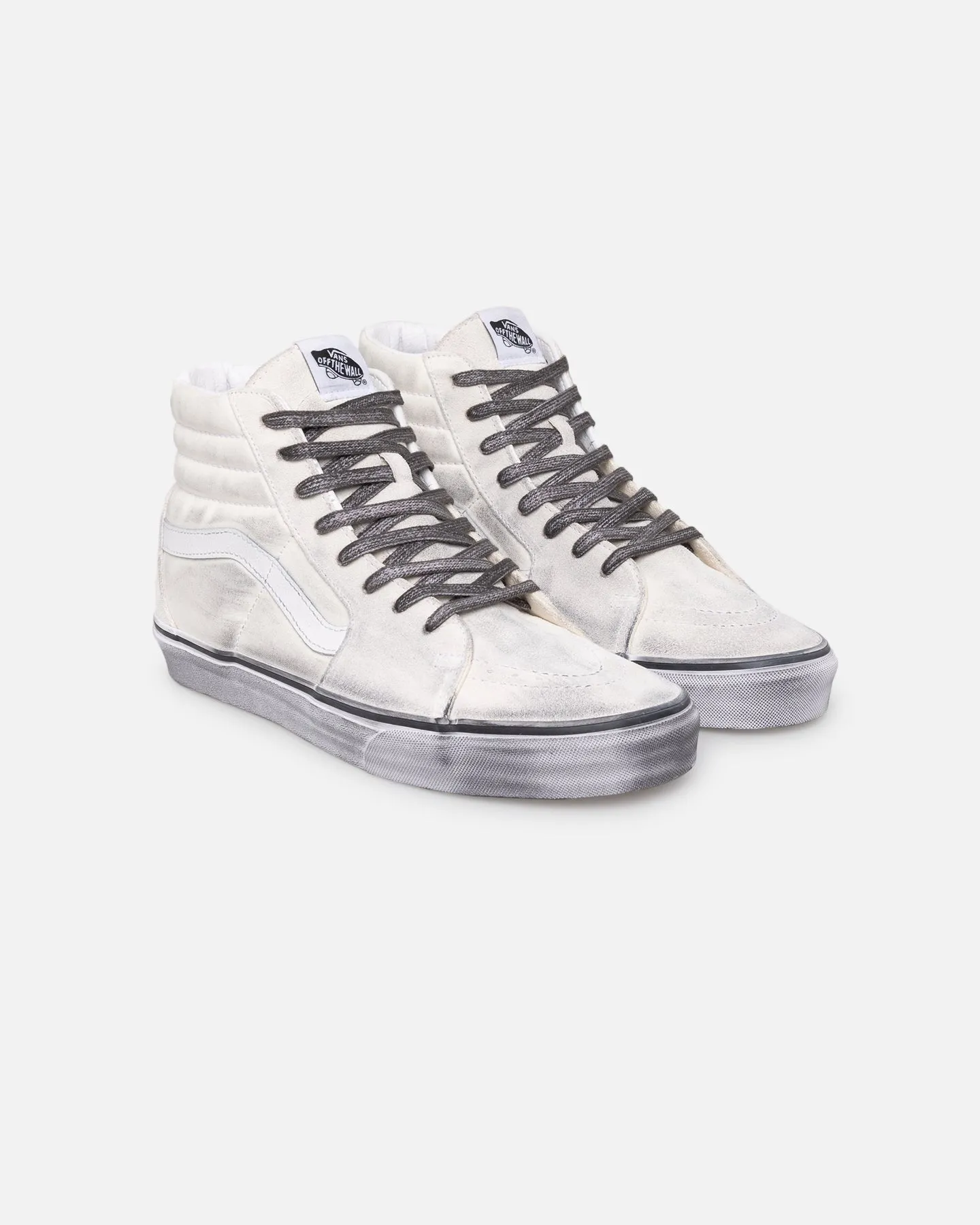 Recycled Material Blend Vans Sk8-Hi Stressed White