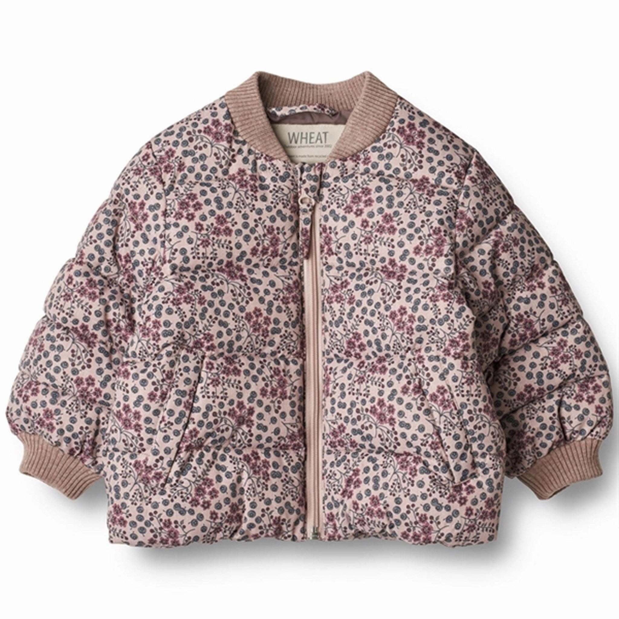 Windproof Technology Flexible Shoulder Design Wheat Puffer Jacket Yuri Pale Lilac Berries