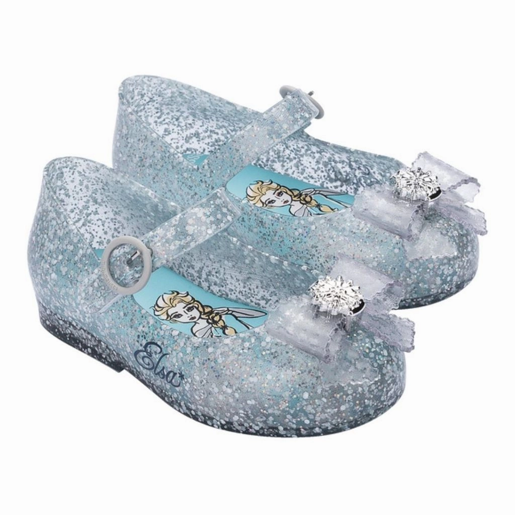 Pale Glitter Jelly Shoes HeelCushion Comfort Benefit