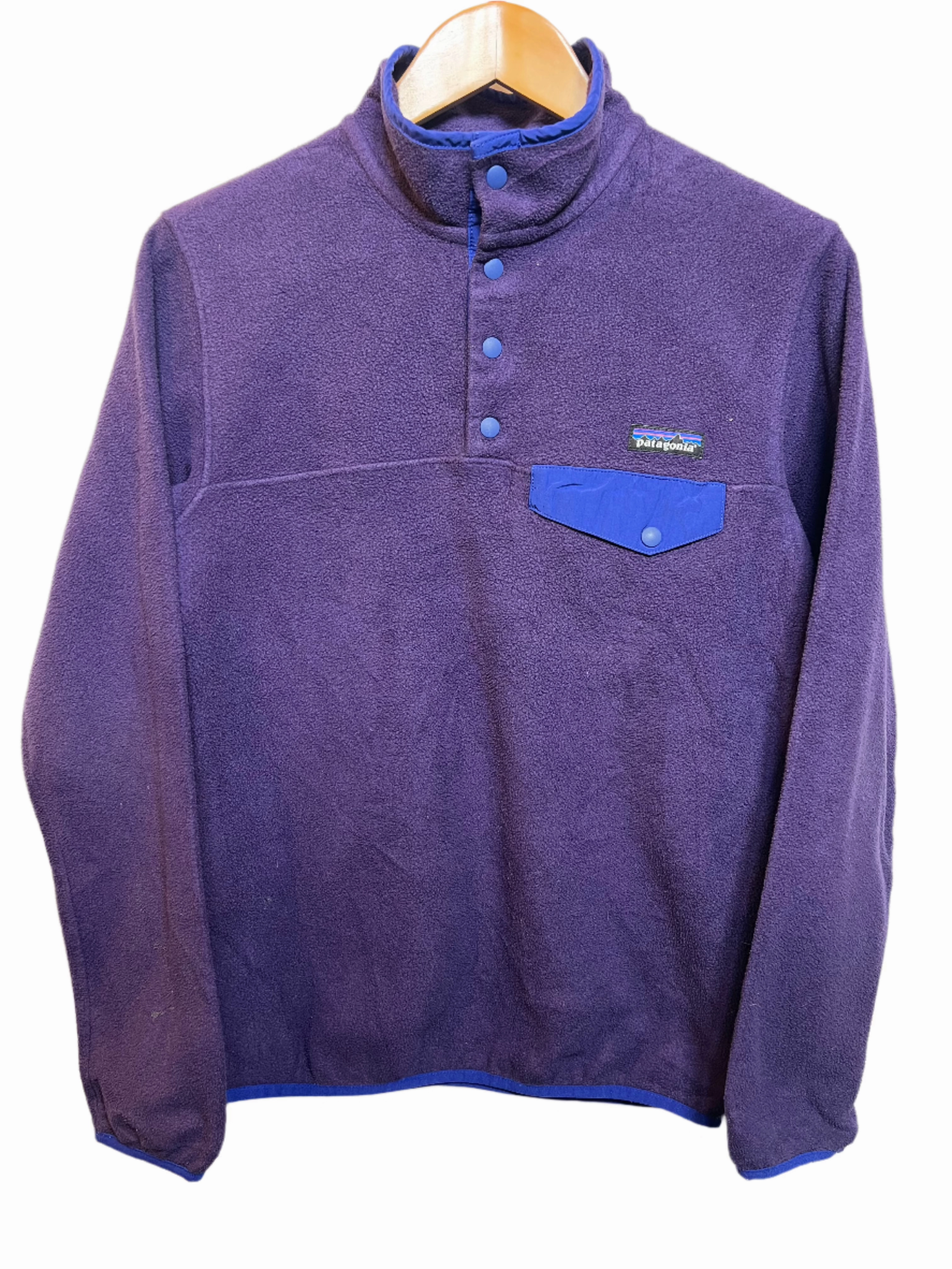 Patagonia Women's Purple Fleece (Size S) Quilted Stitching