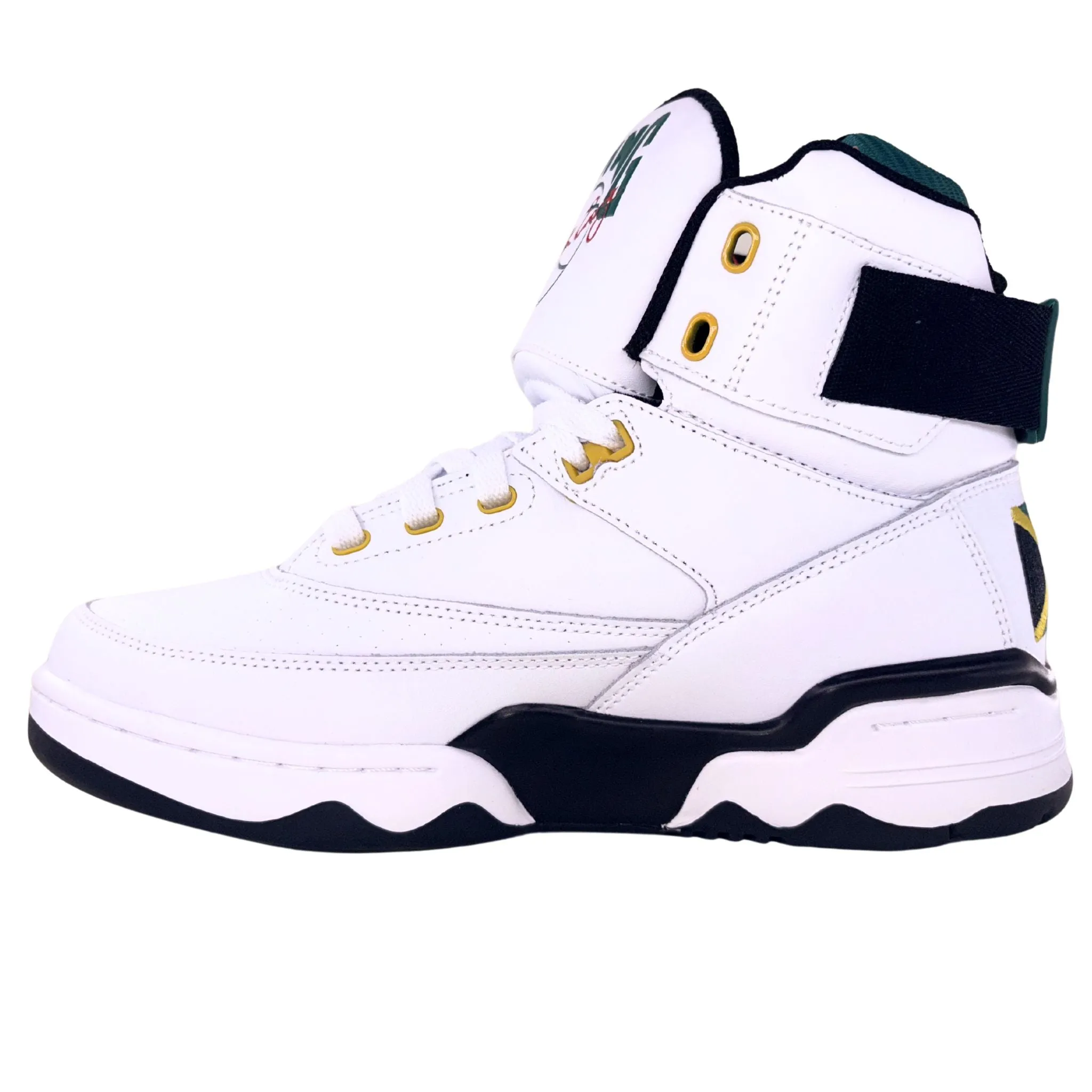 Patrick Ewing Athletics Men's 1EW90014-112 33 HI OG White Jamaican Basketball Shoes