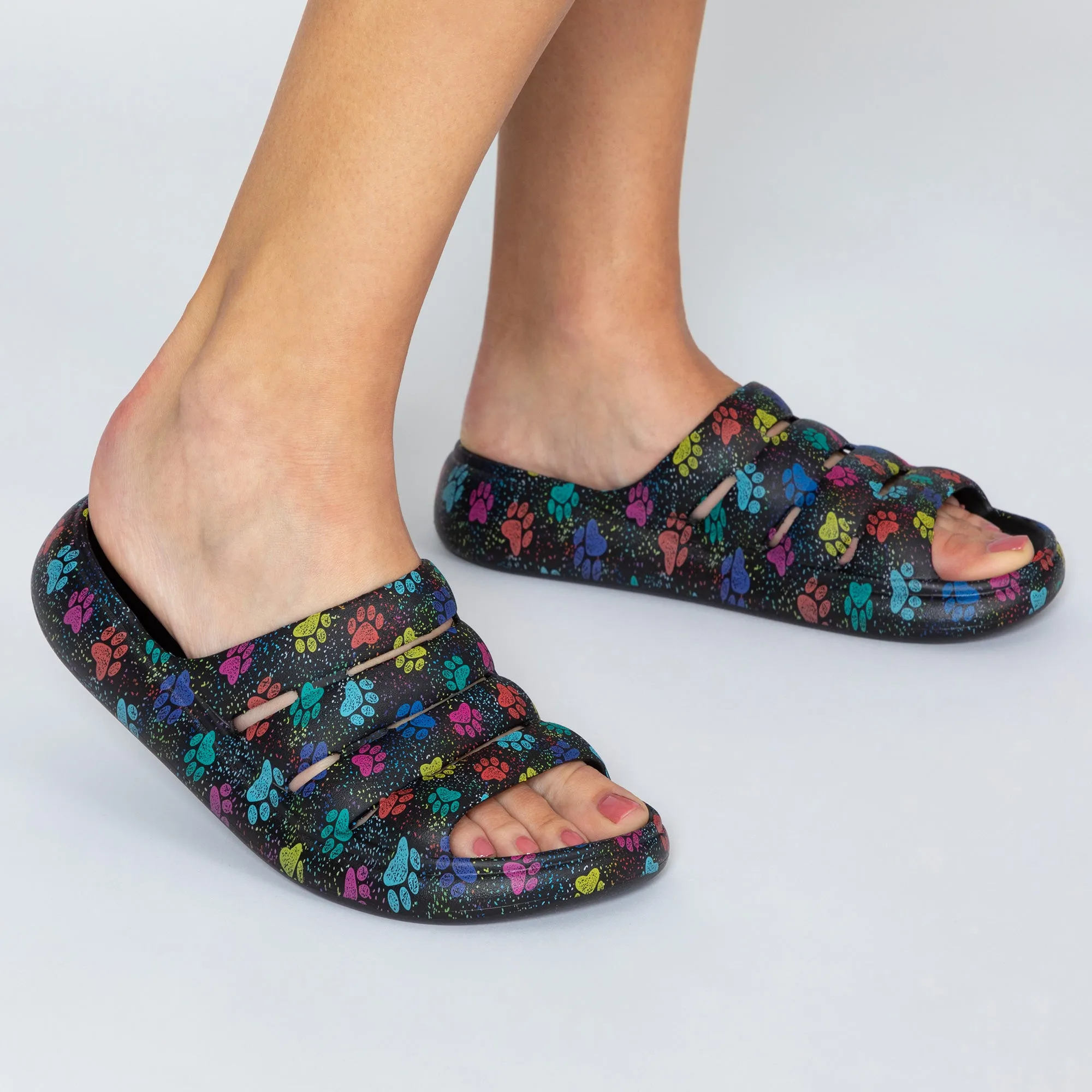 Paw Print Slingback Convertible Sandals