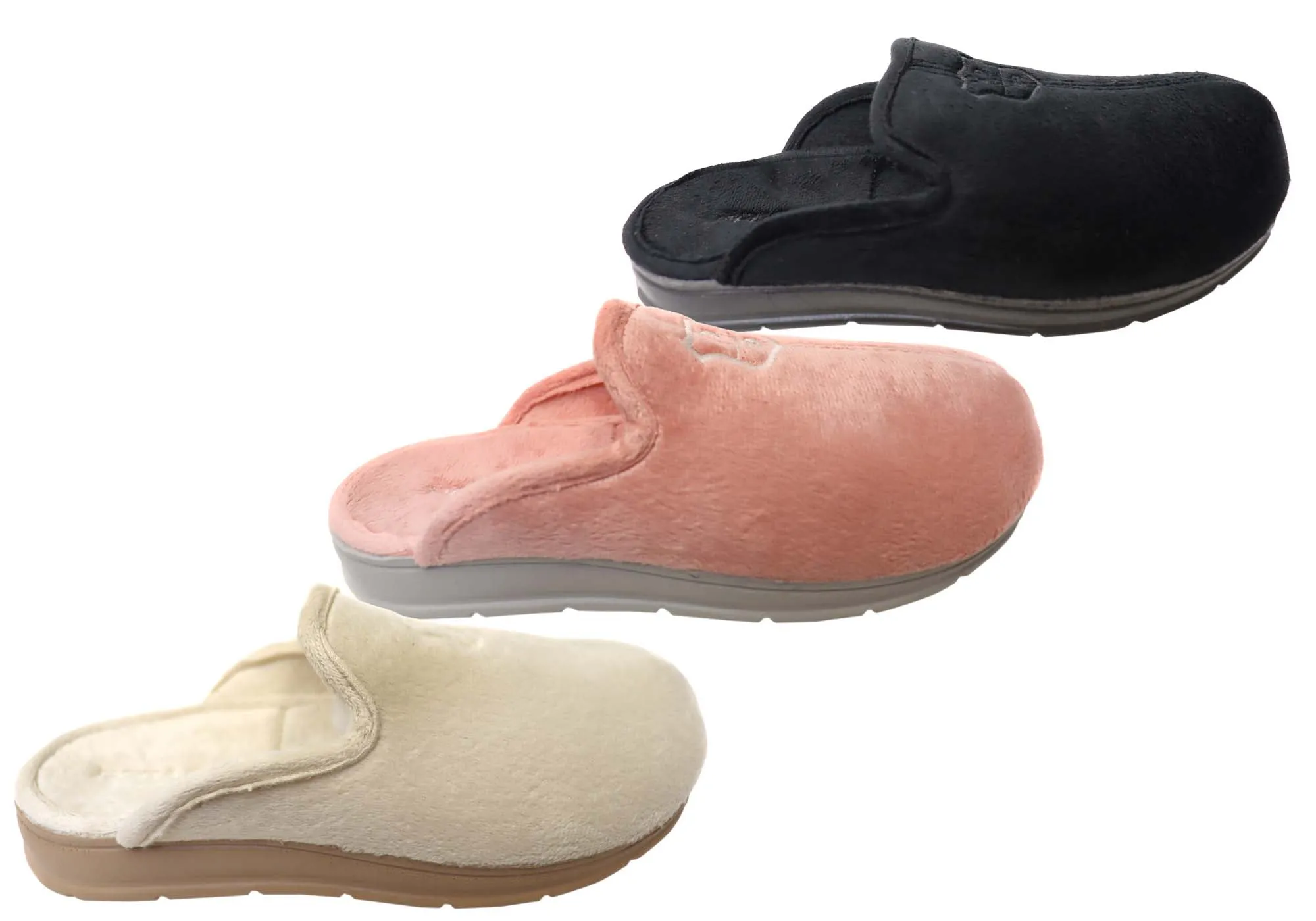 Pegada Mindy Womens Brazilian Closed Toe Open Back Comfort Slippers