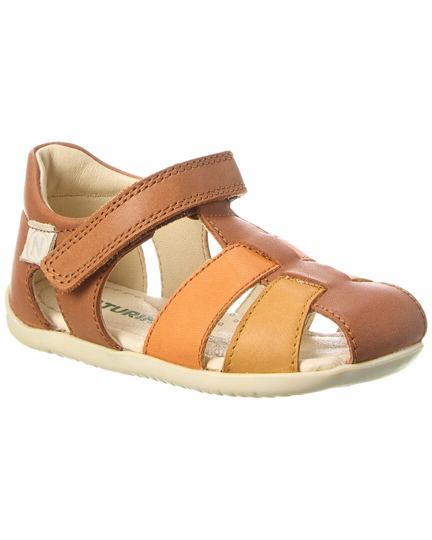 Torsion Control Arch Pressure Relief Grooves Naturino Biene Leather Sandal