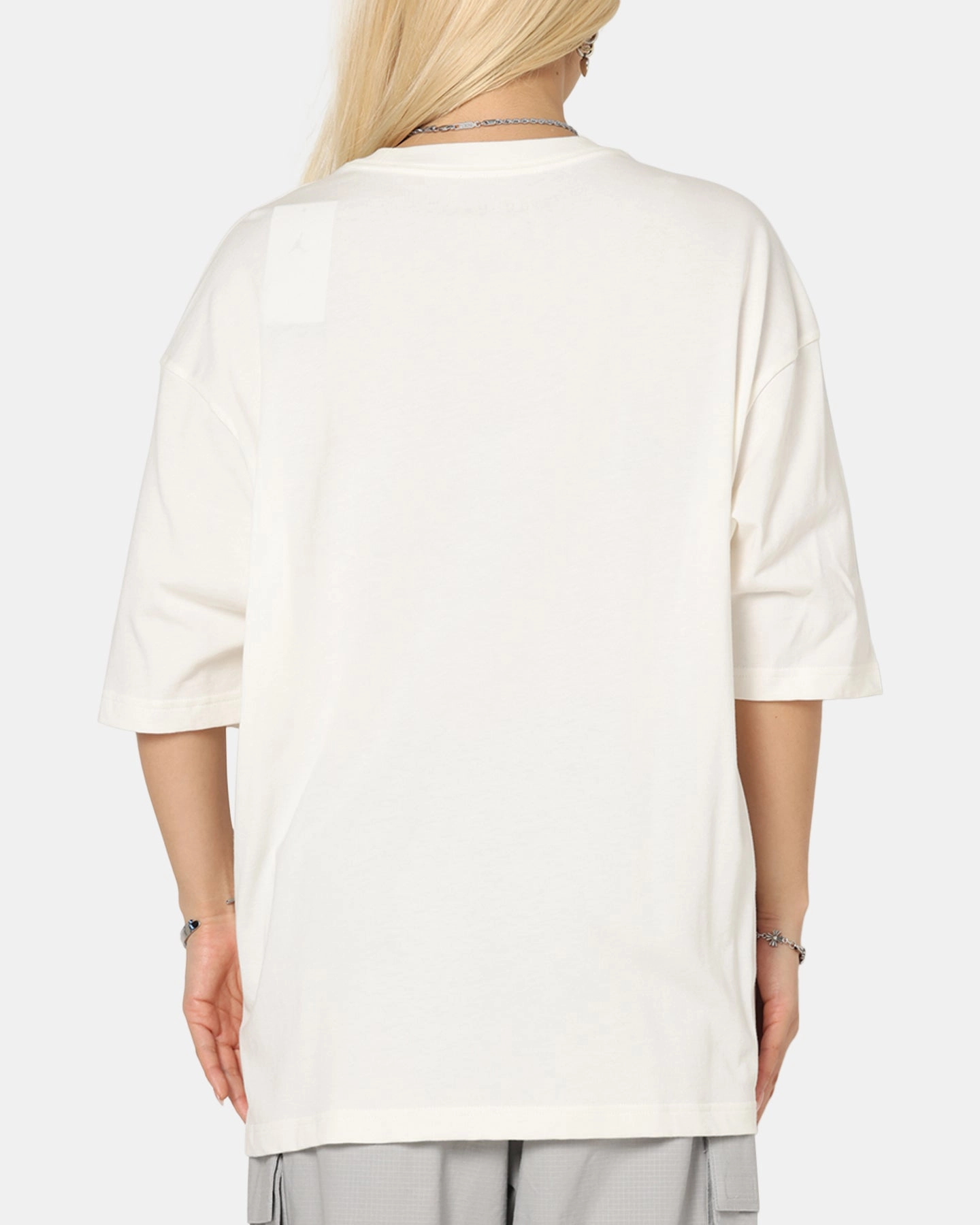 Jordan Flight Essentials Oversized Crewneck T-Shirt Sail/Sail Taped Neckline