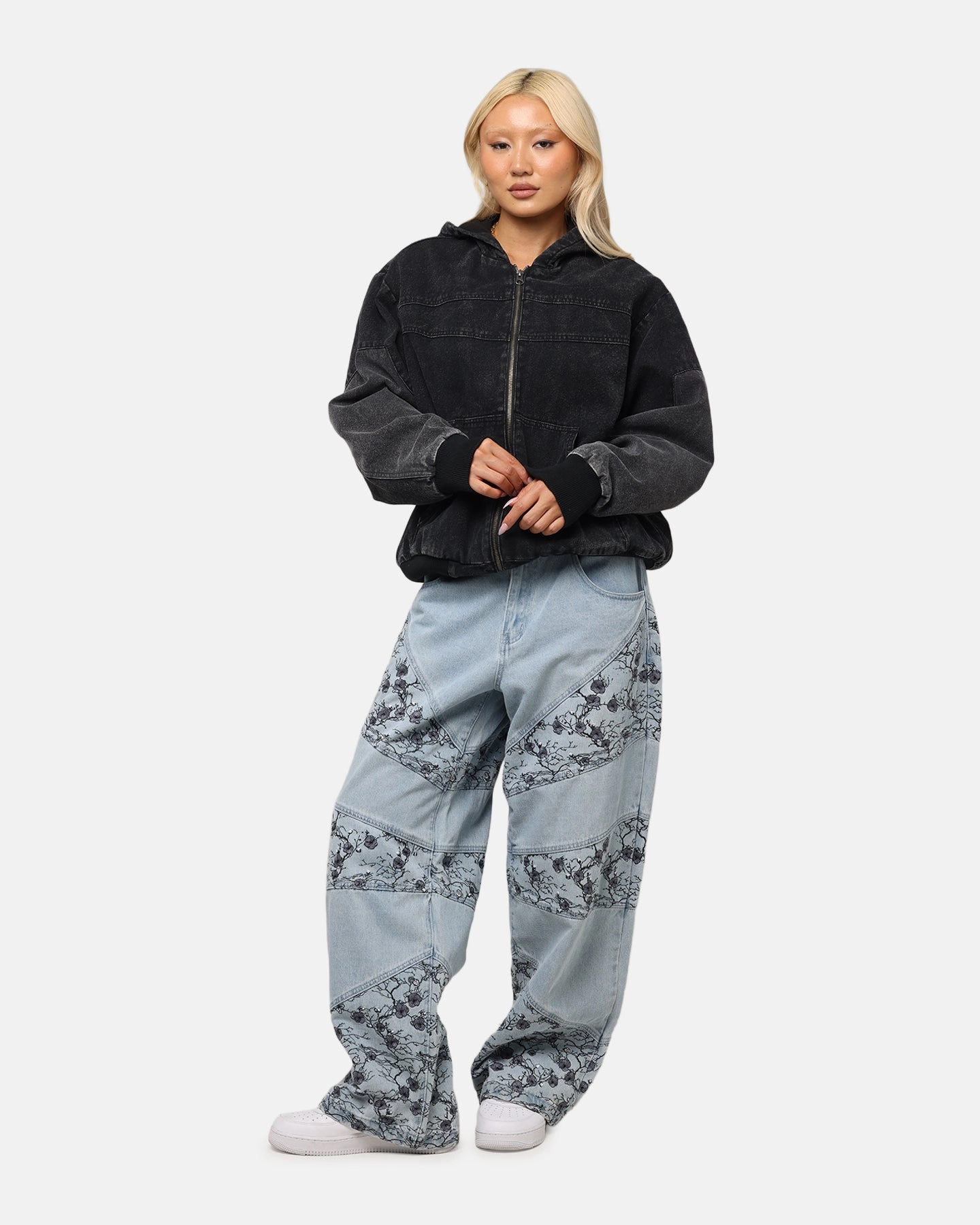 Saint Morta Amplus Poison Ivy Panel Jeans Mid Blue Body shaping