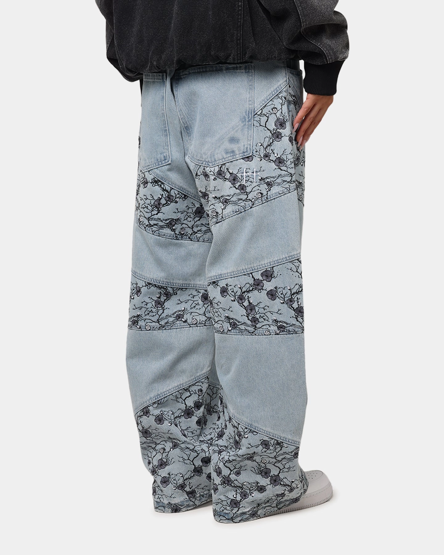 Durable Material Saint Morta Amplus Poison Ivy Panel Jeans Mid Blue