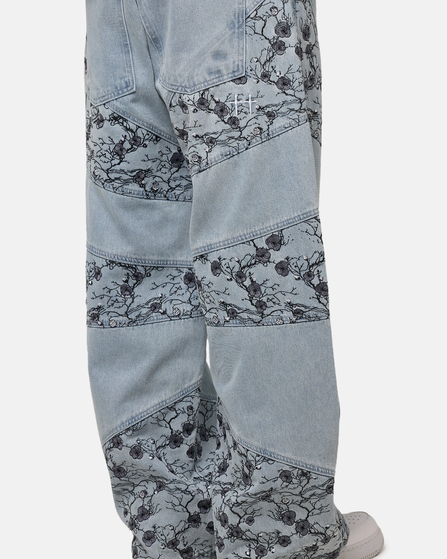 Saint Morta Amplus Poison Ivy Panel Jeans Mid Blue Chilly Weather Fit