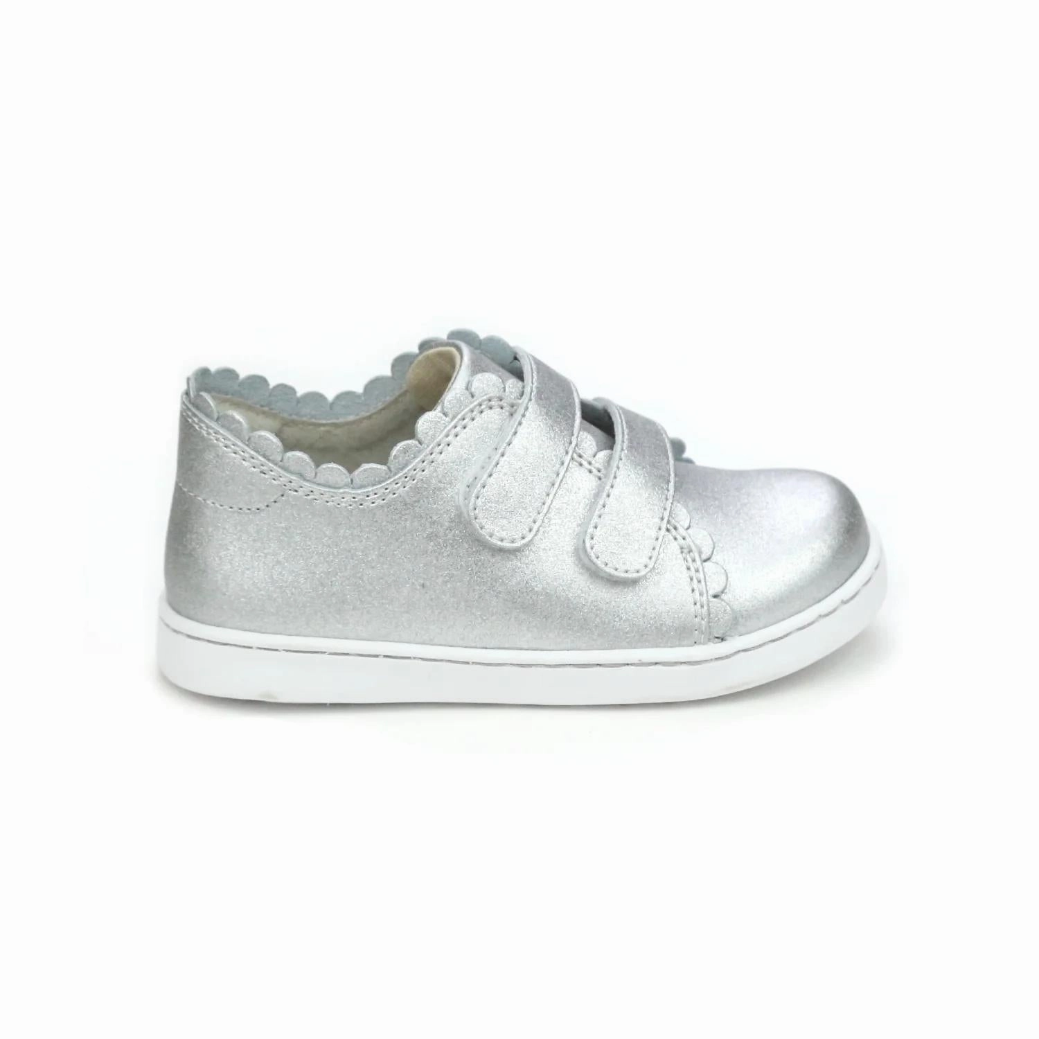 Classic Appeal Sneaker Insoles Kid's Caroline Scalloped Sneaker In Silver