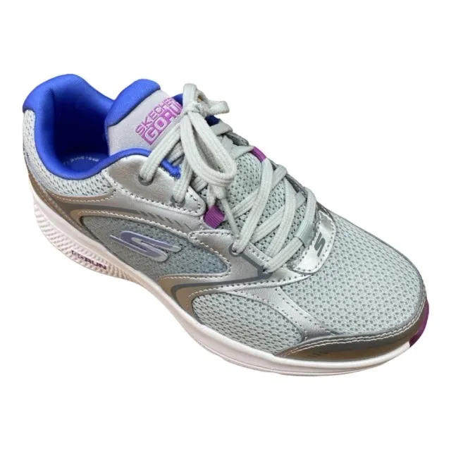 thick sole shoes rubber outsole shoes Skechers scarpa da corsa da donna Go Run Consistent Chandra 128281/SLPR argento