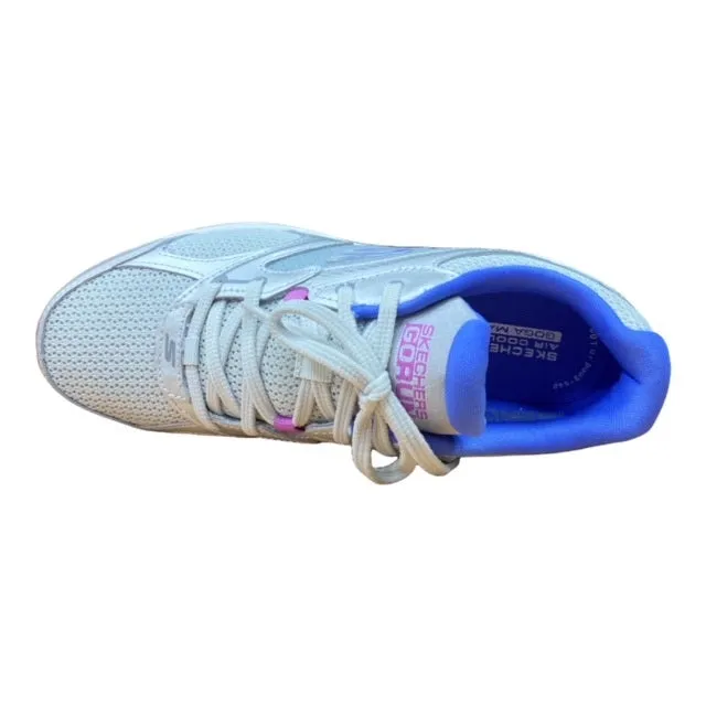 Skechers scarpa da corsa da donna Go Run Consistent Chandra 128281/SLPR argento mid - top height Gradient Zoning
