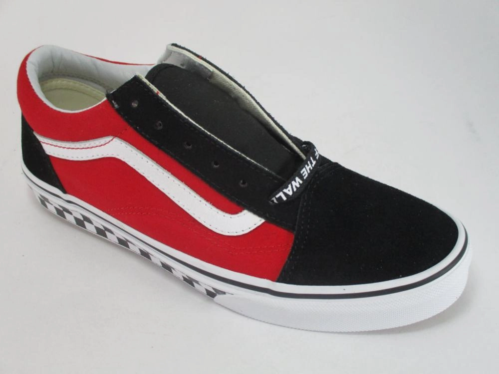Vans scarpa sneakers da ragazzi Old Skool VN0A38HBVI71 nero-rosso-bianco modular running in an intersection area shoes