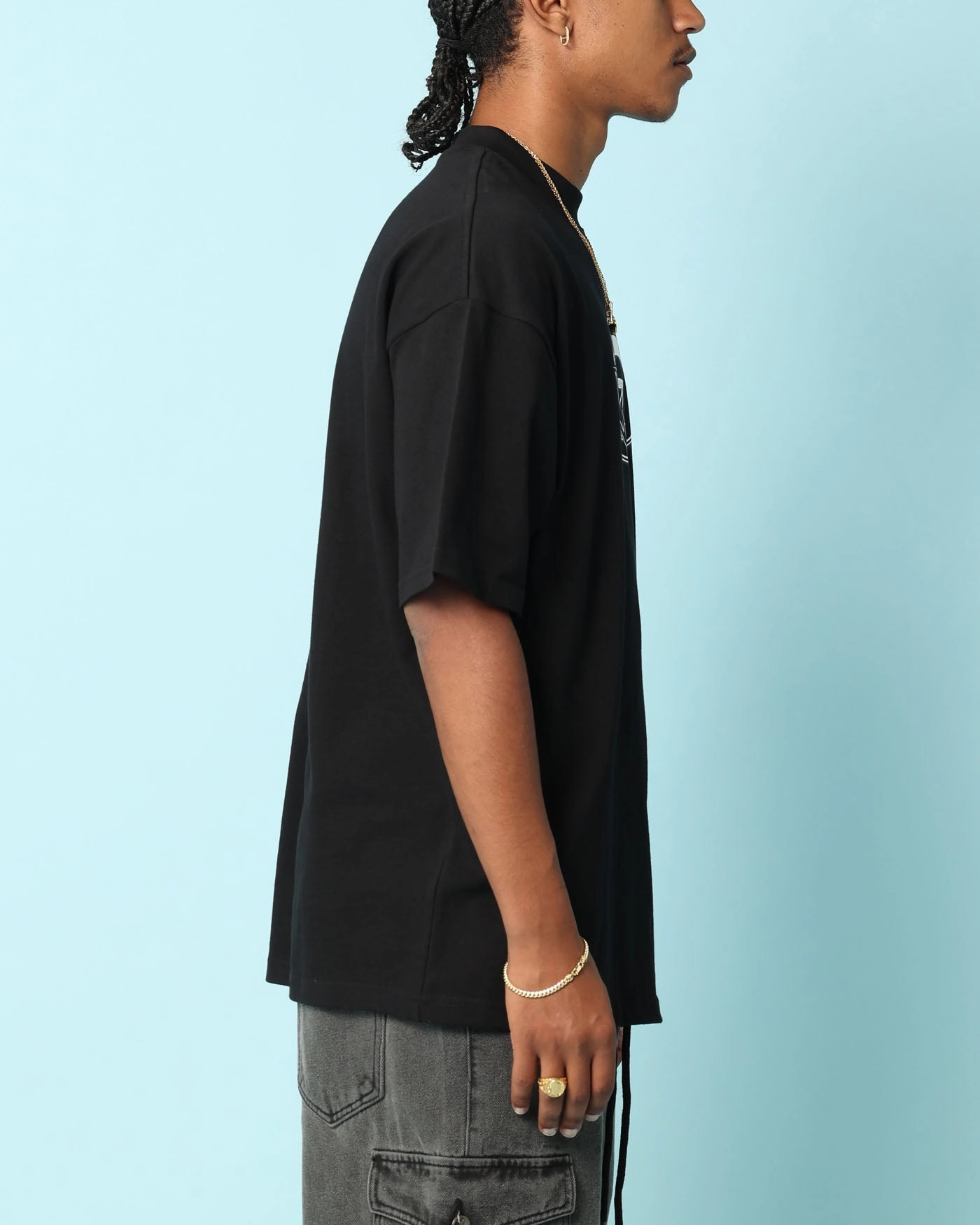 Carr?? Chromestar Oversized T-Shirt Black AntiPilling Treatment Eco Friendly Fabric