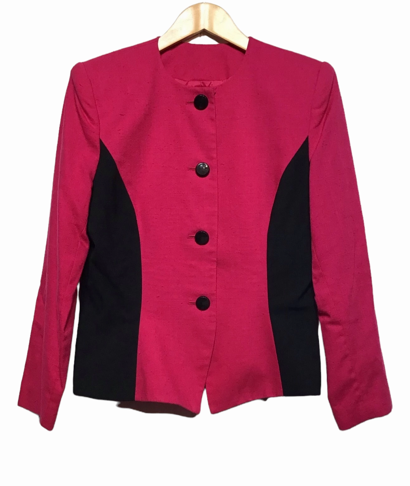 Pink And Black Blazer/Jacket (Size M) suitable for community activities Risk