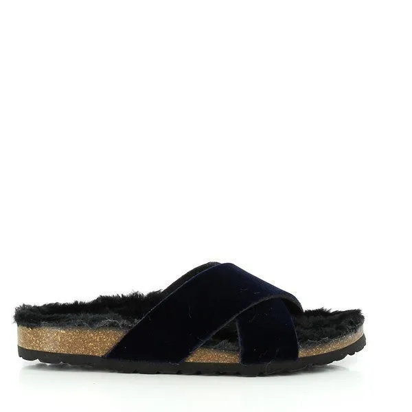 Plakton 101051 Black Cross-strap Sandals