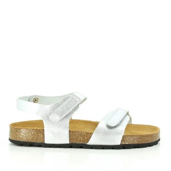 Plakton 110037 Silver Kids Slingback Sandals