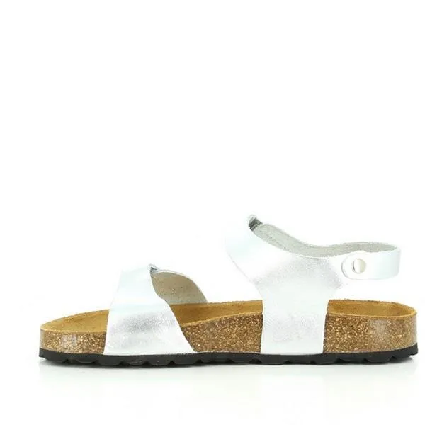 Plakton 110037 Silver Kids Slingback Sandals