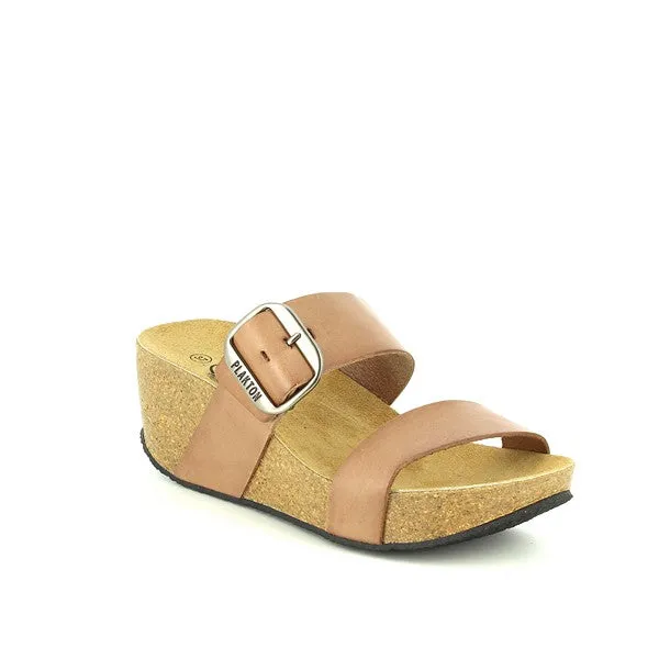 Plakton 273004 Brown Women's Wedge Sandals