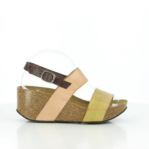 Plakton 275028 Yellow & Nude Wedges
