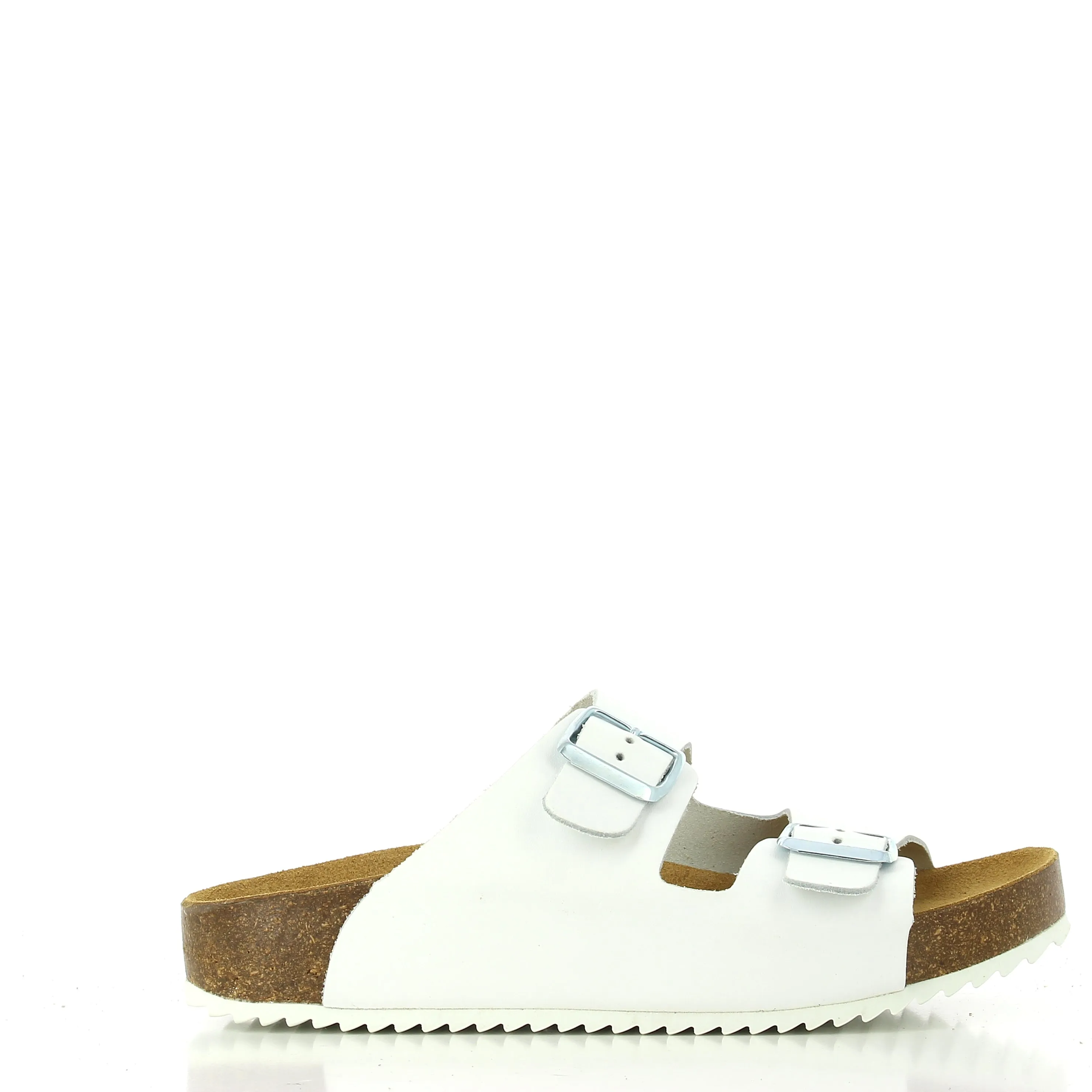 Plakton 340010 White Studs Two Strap Sandals