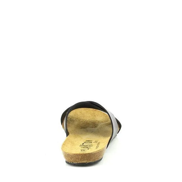 Plakton 575246 Black Cross-Strap Sandals
