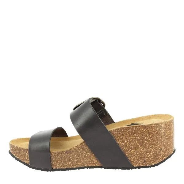 Plakton 873004 Dark Grey Women's Wedge Sandals
