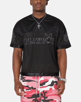 Cross Fiber Engineering Playboy Boxy Football Jersey Black